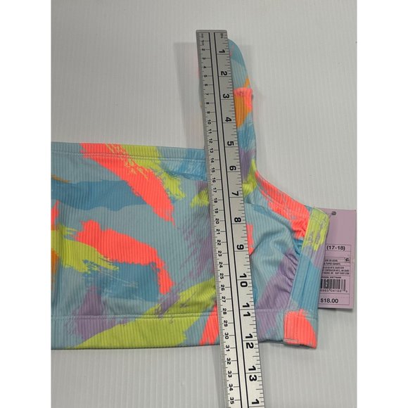 Wild Fable - Women's Ribbed Square Neck Bralette Bikini Top - Light Blue - 1X - Picture 7 of 13